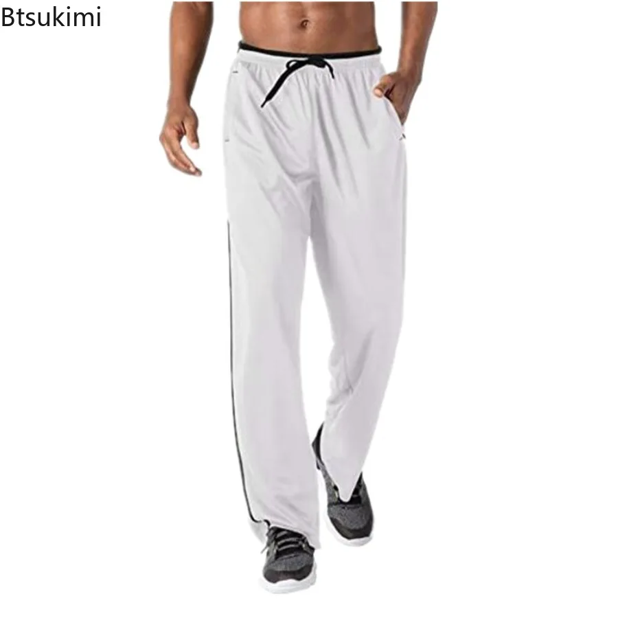 Spring New Men's Joggers Pants Baggy Breathable Drawstrinng Sweatpants Hip Hop Casual Straight Trousers Male Workout Gyms Pants