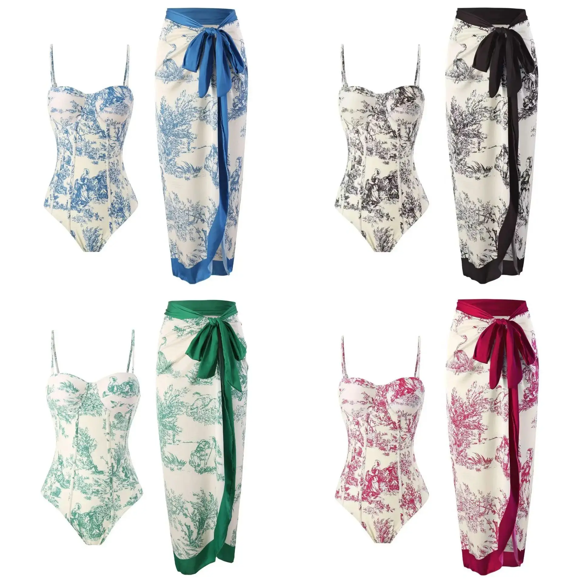 women's-summer-print-two-piece-swimsuit-bodysuit-set-elegant-lady's-swimwear-for-beach-and-poolside-fun