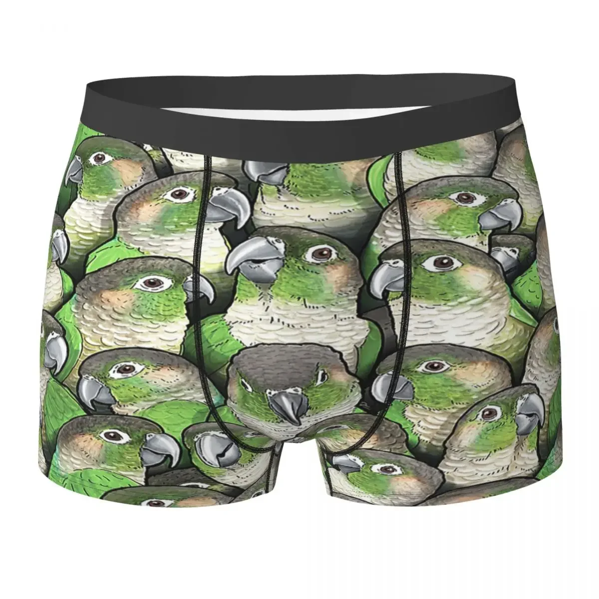 Boxer Underpants Shorts Green-cheeked Conures Panties Men's Ventilate Underwear for Homme Man Boyfriend Gifts