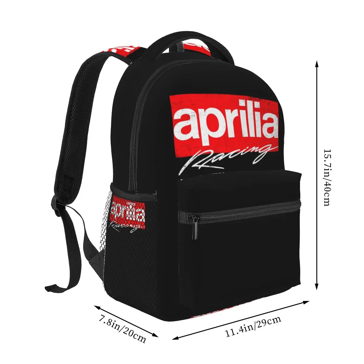 حقيبة ظهر Aprilia Racing رائجة البيع Daypack سعة كبيرة للأولاد والبنات حقيبة كتب مدرسية حقائب كتف للرجال والنساء