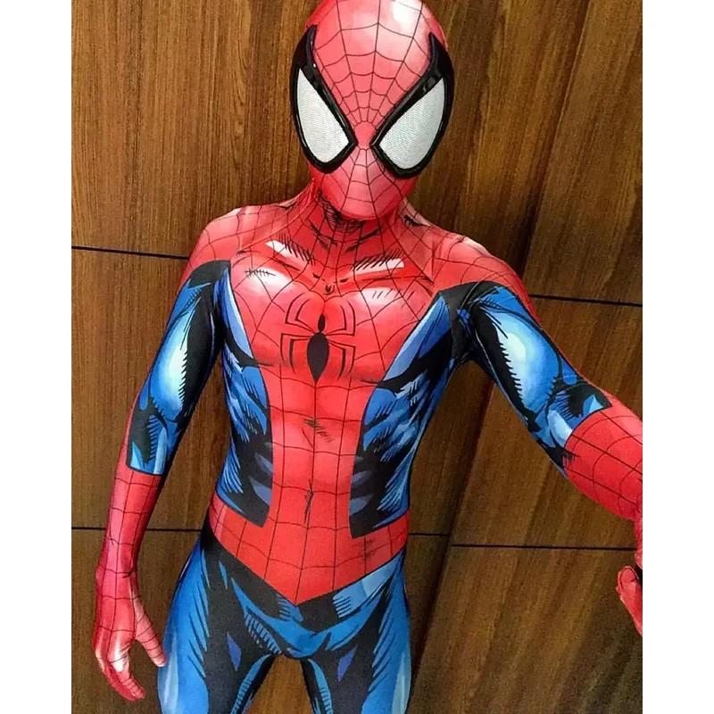 Disfraz de CyUltimate Spidey, disfraz de Halloween con estampado 3D, mono de LICRA, trajes Zentai de superhéroe, disfraces de adulto