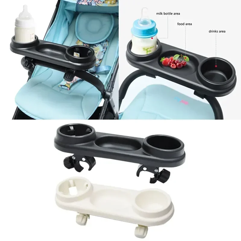 vvocci Pushchair Self Baby Stroller Dinner Table Tray Universal Kids feeding Dinner Snack with Cup Holder Pram Accessories Plate