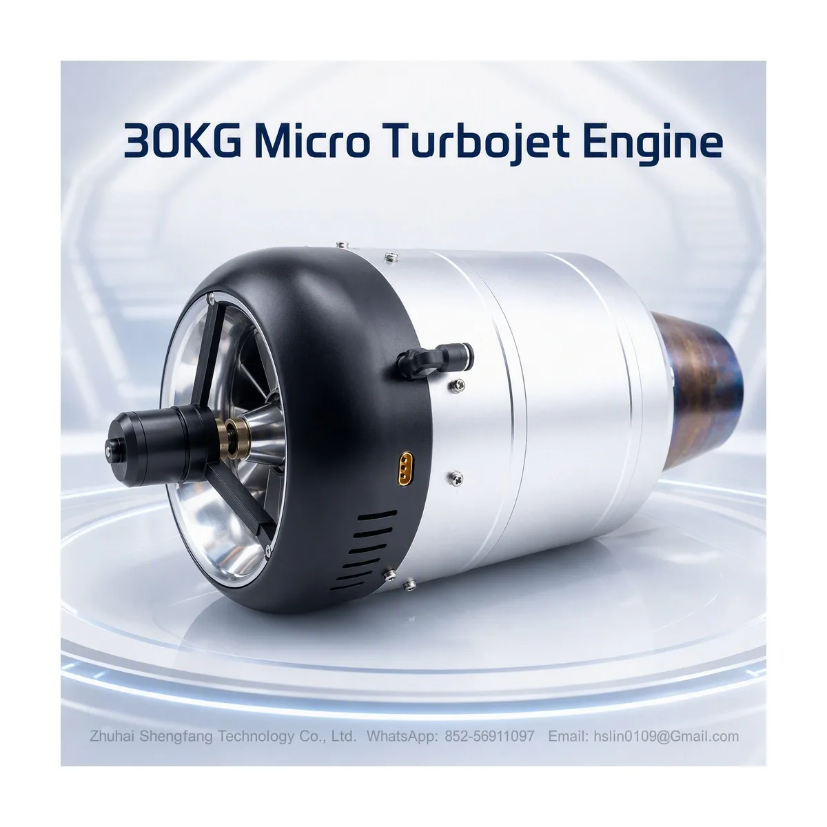 SW300B 30KG Micro Turbojet Engine - One Button Brushless Start & Flameout Restart For RC UAV