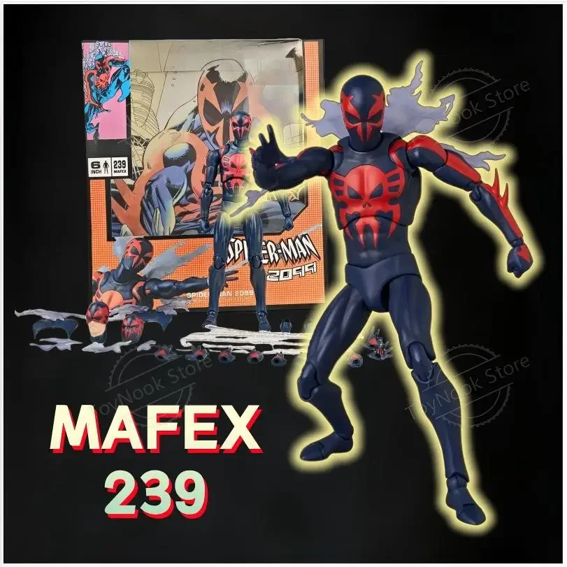 

В наличии НОВИНКА: Коллекционная фигурка Человека-паука Mafex 239 Spiderman 2099 (версия из комиксов), аниме-фигурка, модель, подарок, игрушка