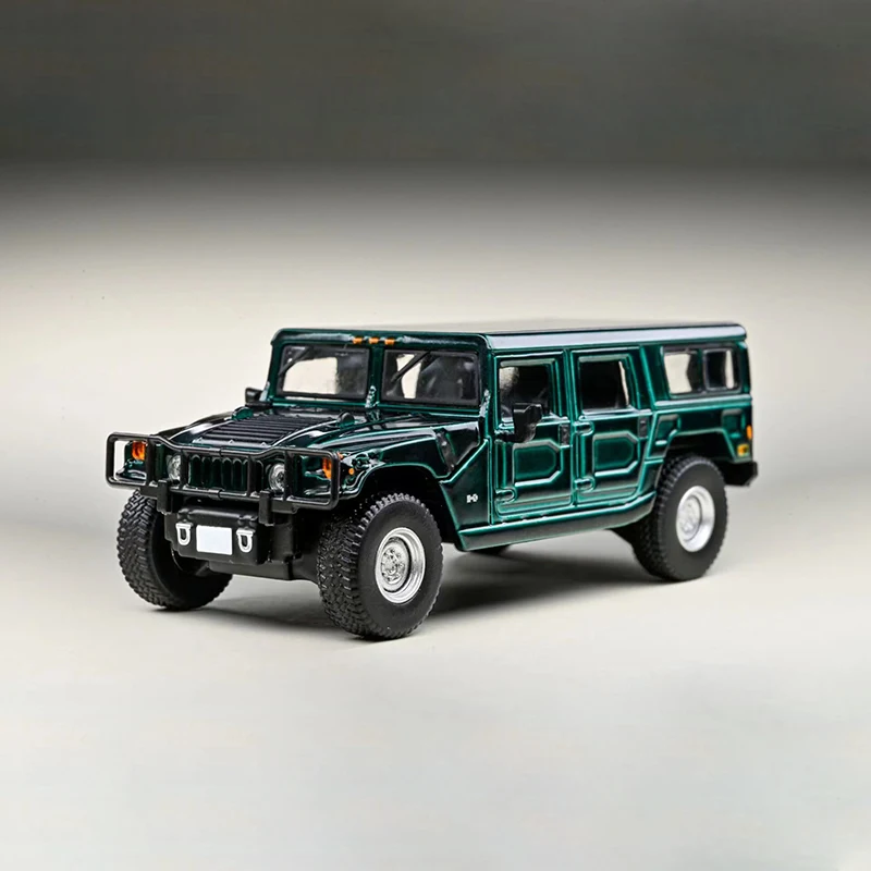 1:64 scala Hummer H1 fuoristrada modello di auto in lega giocattolo pressofuso ornamento da collezione Souvenir giocattoli auto