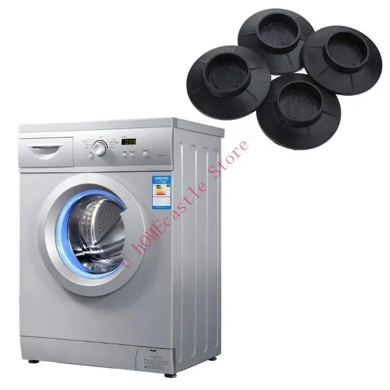 63HF 4 Pieces Furniture Stabilizer Washing Machine Anti-Vibration Pad Noise-reducing