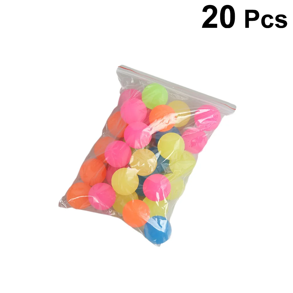 

20pcs Bouncy Ball Premium Rubber Jumping Ball Fluorescent Kids Gift For Birthday Party Fun Playtime Outdoor Indoor Activities
