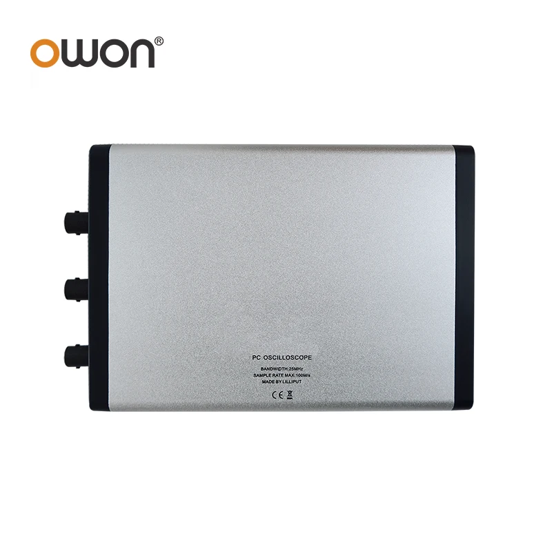 OWON VDS1022(I) PC Digital PC Oscilloscope 25MHz 100MSa/s 2ch+1ch Multi-Trigger Option Ultra-Thin Body Design, Easy Portability