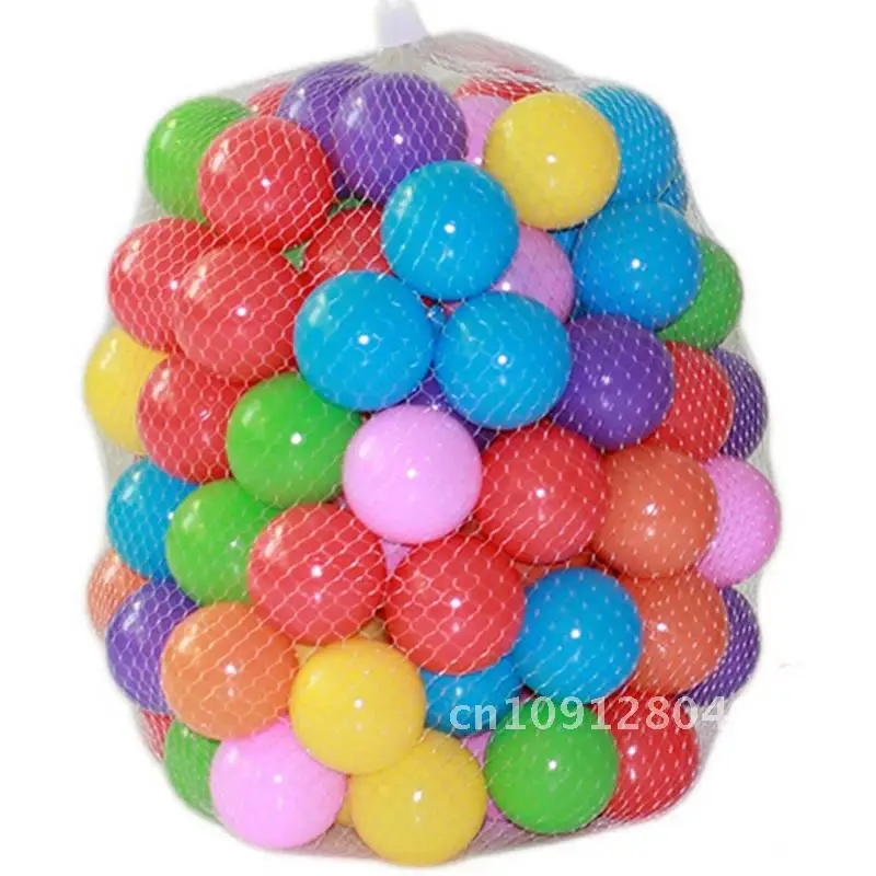 Fausses balles écologiques colorées pour enfants, 50/100 pièces, boule en plastique souple pour piscine d'eau, jouets d'extérieur pour enfants et bébés