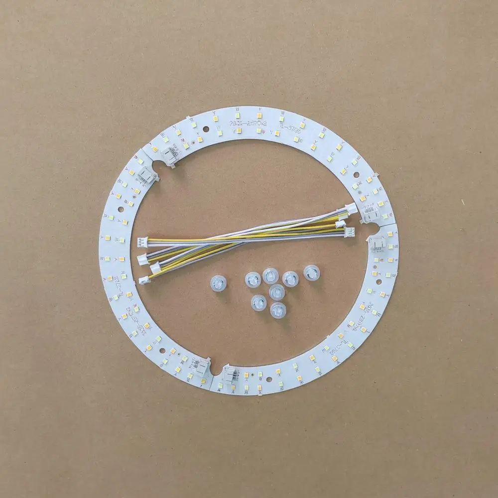 Curved SMD LED Light Board Strip For Pumpkin Ceiling Fixtures Three Color Dimmable Lighting Module Replacement Repair Kit