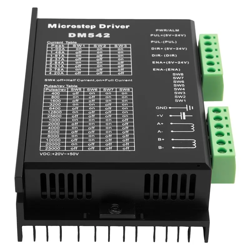 Y42A-Stepper Motor Driver, DM542 Stepper Motor Driver Dsp Digital Driver Board For Nema 17, Nema 23 ,Etc