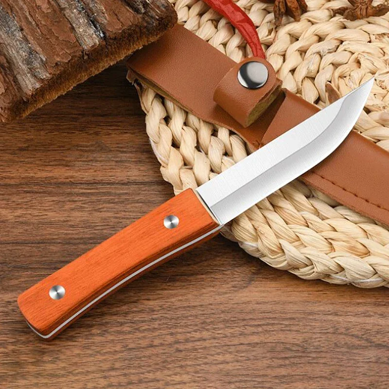 Mongolian small knife, household sharp shaving bone knife, thickened stainless steel meat cutting knife TB9195