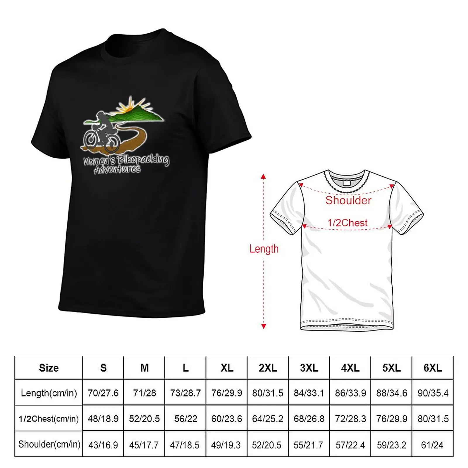 Women's Bikepacking Adventures T-Shirt Outdoor Activity Sports T-Shirt
