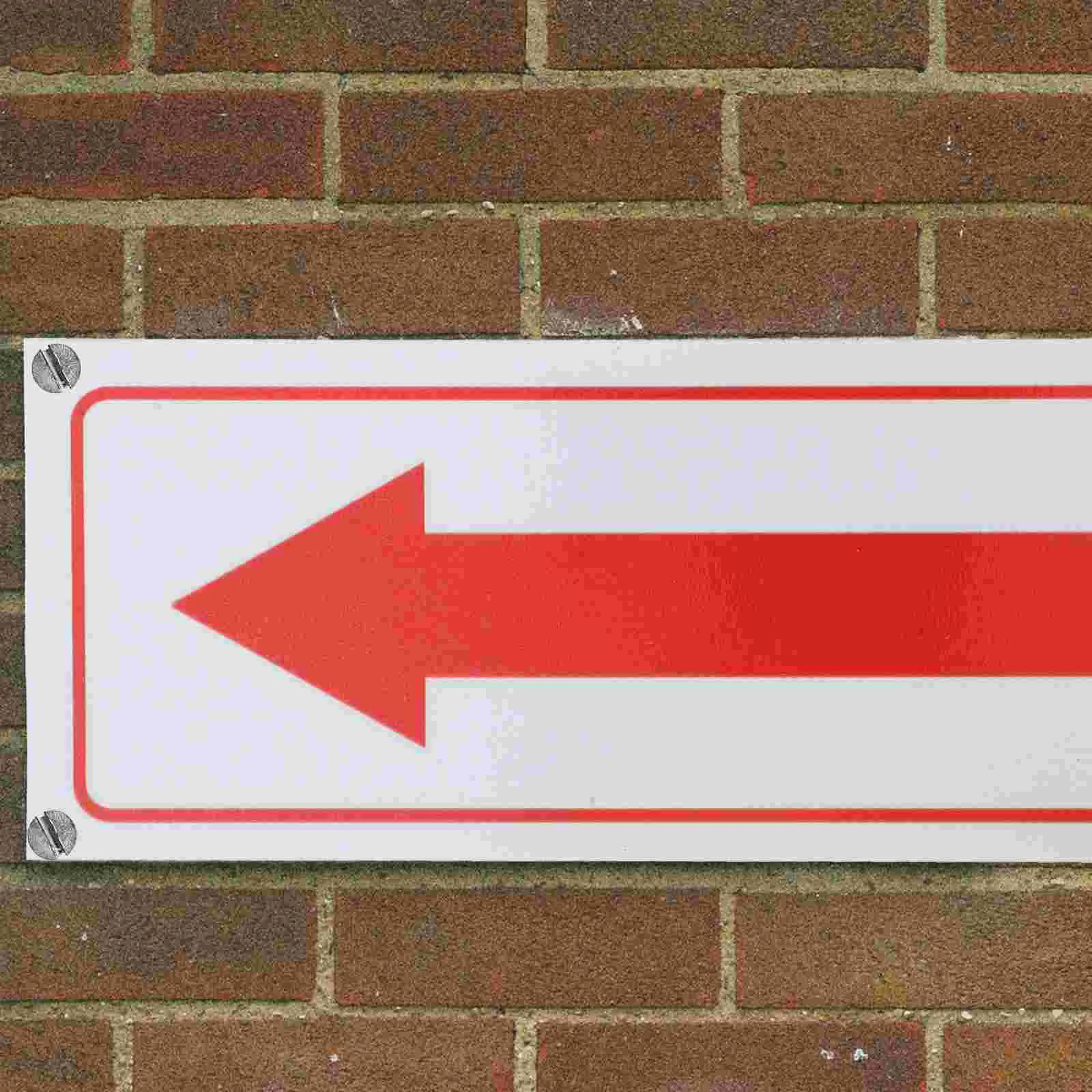 4 Pcs Arrow Sign Reflective Emergency Aluminum Alloy Left and Right Indication Signs