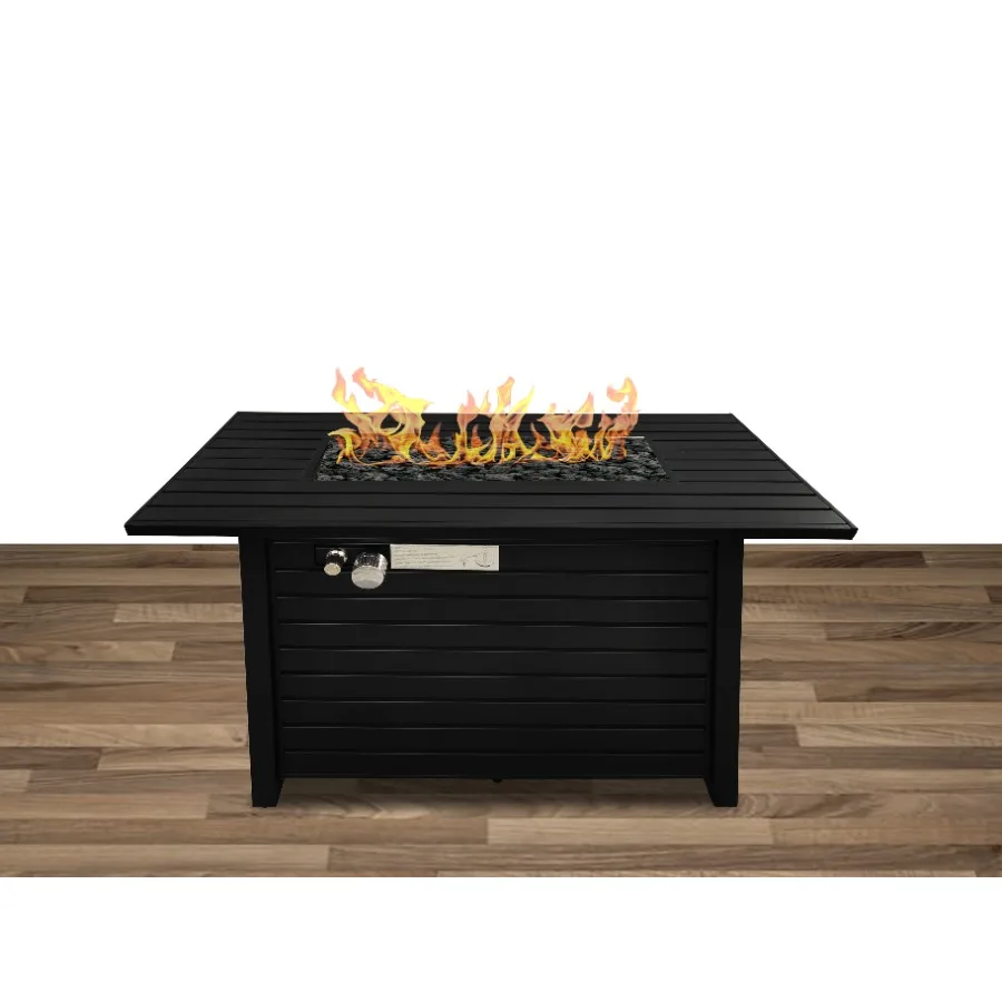 

Steel Propane Natural Gas Outdoor Fire Pit Table with Lid