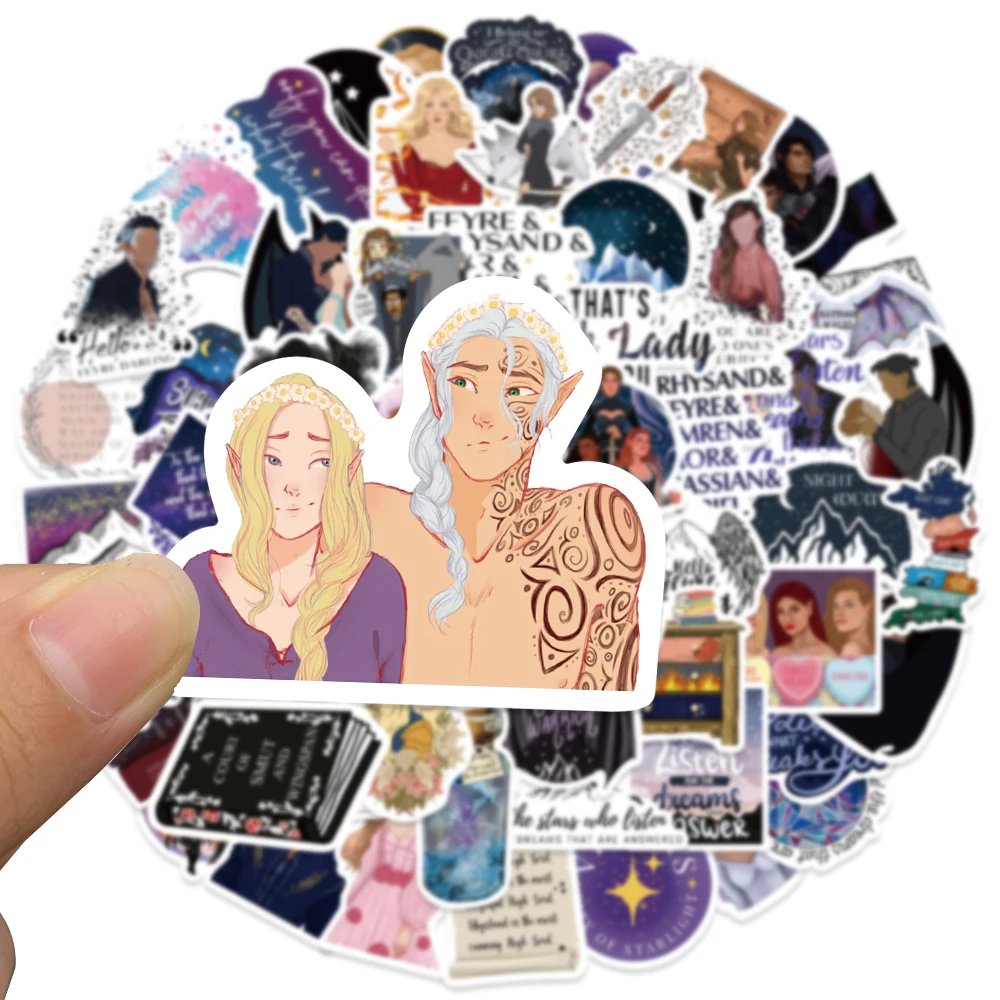 

10/30/50pcs Cartoon Acotar Merchandise Simple Stickers Graffiti for Skateboard Phone Notebook Cool Waterproof Sticker Decoration