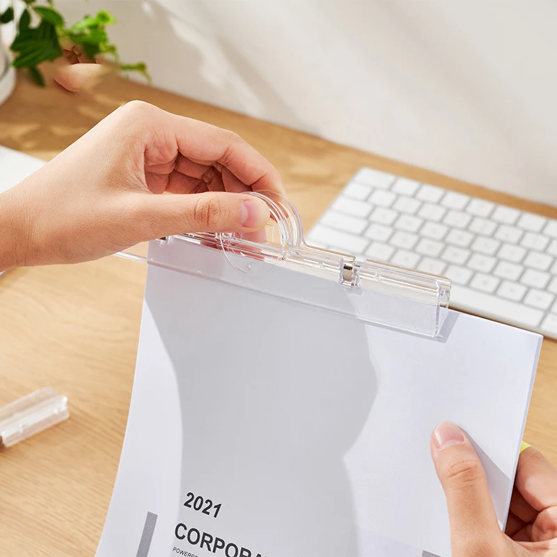 Cartelle di file magnetiche trasparenti Forte aspirazione Non facile da cadere Forniture multifunzionali per ufficio e scuola Cartelle di file A4