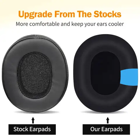 Cooling-Gel Earpads Replacement for Skullcandy Hesh 3/ANC/Evo & Crusher Wireless/ANC/Evo/360 & Venue ANC Over-Ear Headphones