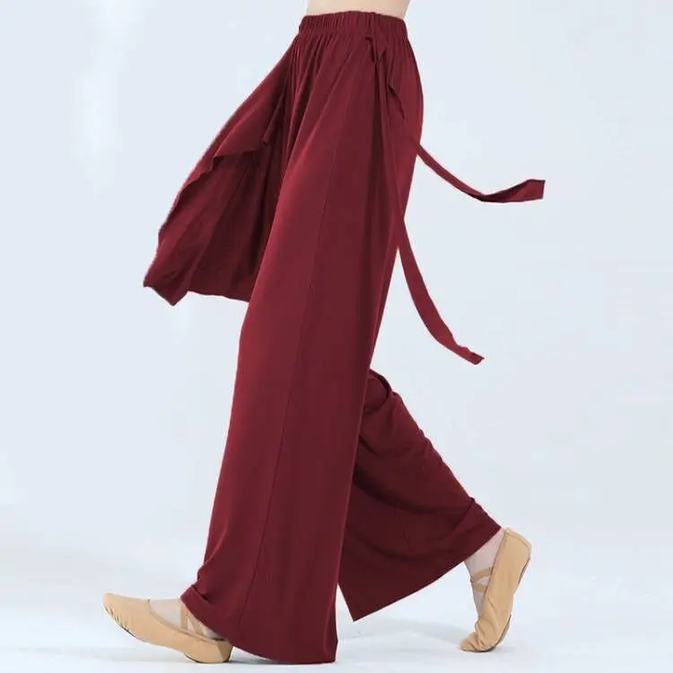 กางเกงขายาวทรงหลวมสไตล์โมเดิร์นแดนซ์ รุ่นเอเล่ ทรงตรง เหมาะสำหรับฤดูร้อน สวมใส่สบายๆ แฟชั่นสำหรับผู้หญิง