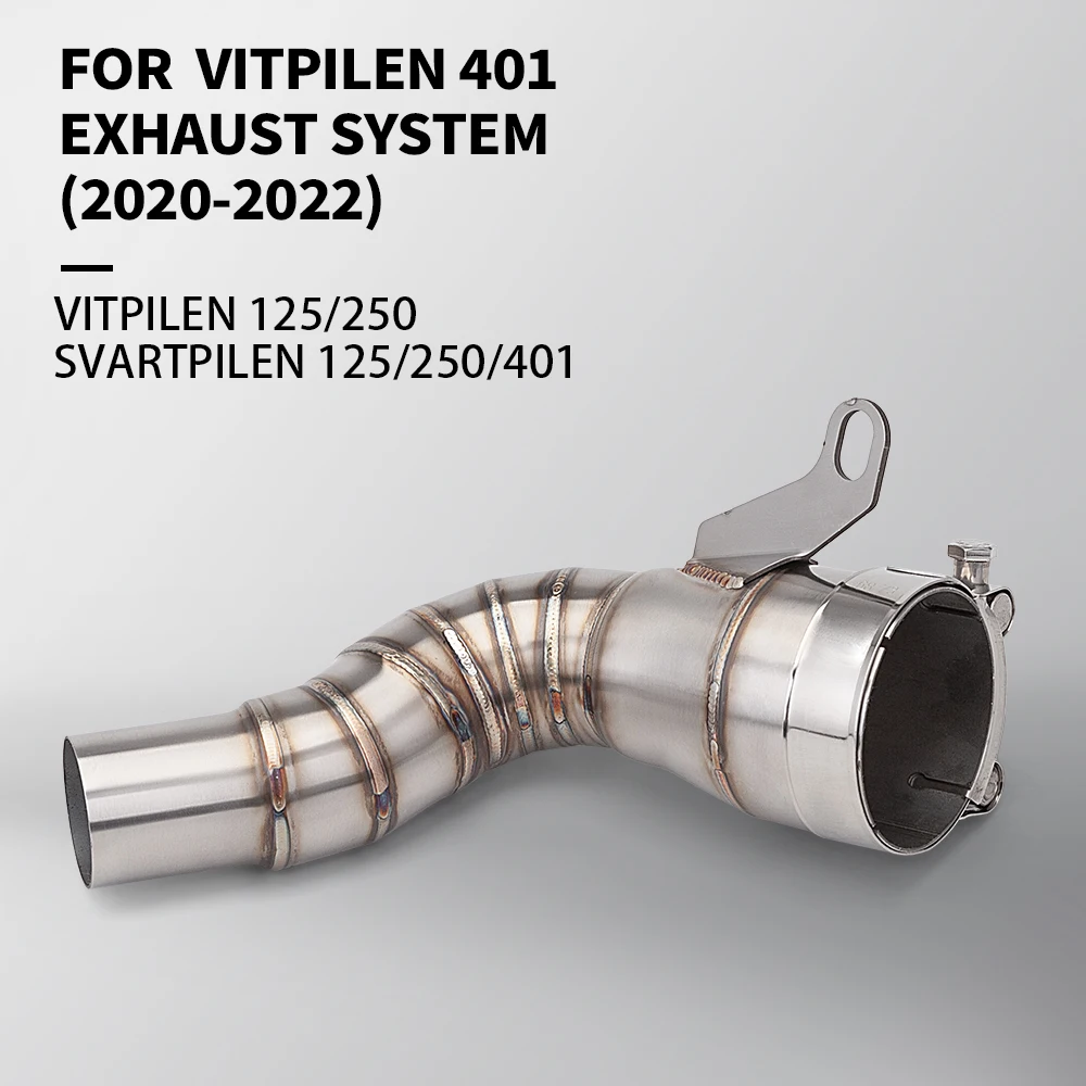 

Husqvarna401 For Husqvarna 401 125 250 Svartpilen Vitpilen 2020 - 2022 Motorcycle Exhaust Modified Escape Middle Link Pipe