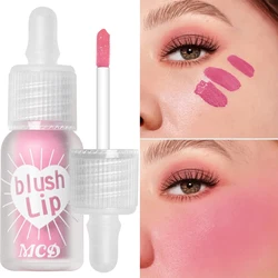 Matte Liquid Blush Velvet Blusher Orange Peach Face Pigment Lasting Beauty  Brightening  Natural Cheek Tint Cream Blush Makeup