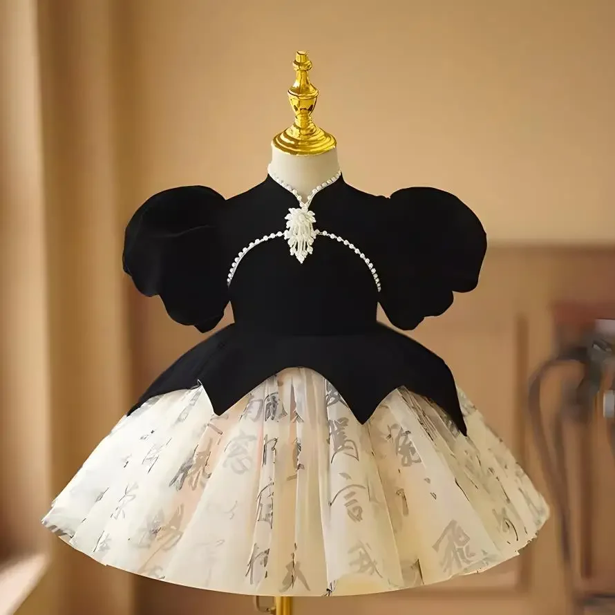 Birthday Baptism Party  A3299  vestido adolescente 12 años  ropa de niña Kids Evening Dresses For Girls Wedding