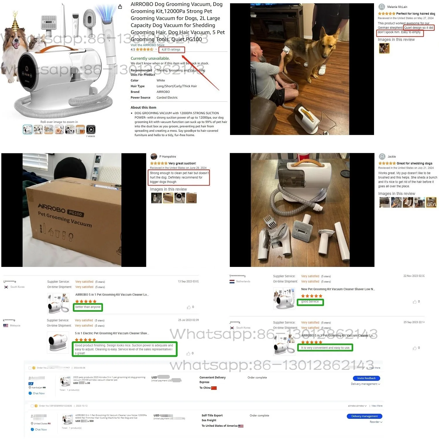 Hot selling cat hair remover, vacuum cleaner, dog self-cleaning pet brush