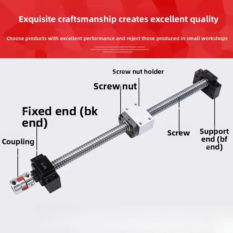 Hand Crank Ball Screw & Guide Rail Kit 1605 2005 2510 Nut Slide Stage Full Assembly