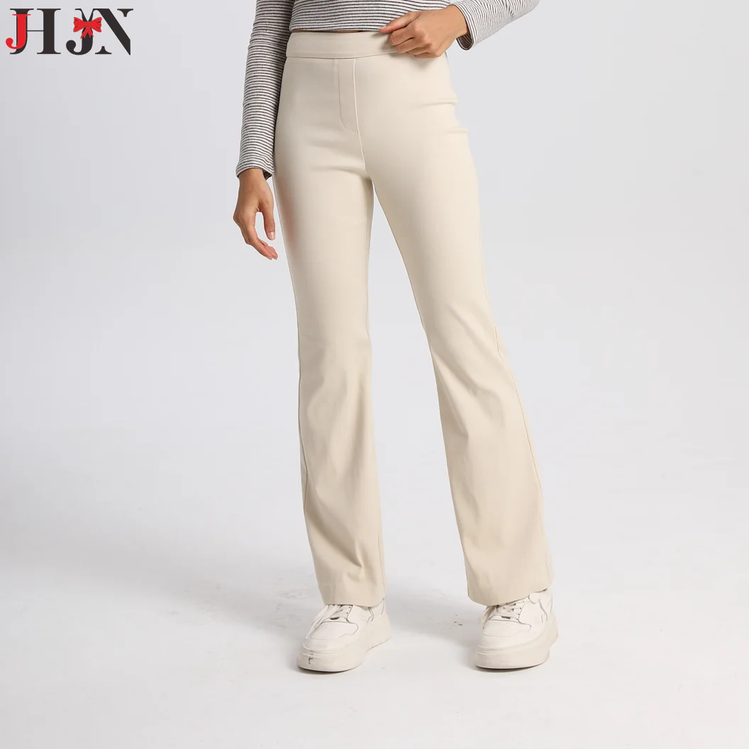 

Повседневная женская одежда JHJN: эластичные брюки-клеш, удобные и дышащие, для комфортного движения, люксовый бренд