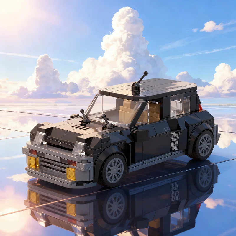 

354 детали MOC Renault 5 Turbo 2 Black City Champions, конструктор, креативный подарок, декор для демонстрации, сборка, премиум-класс, для взрослых