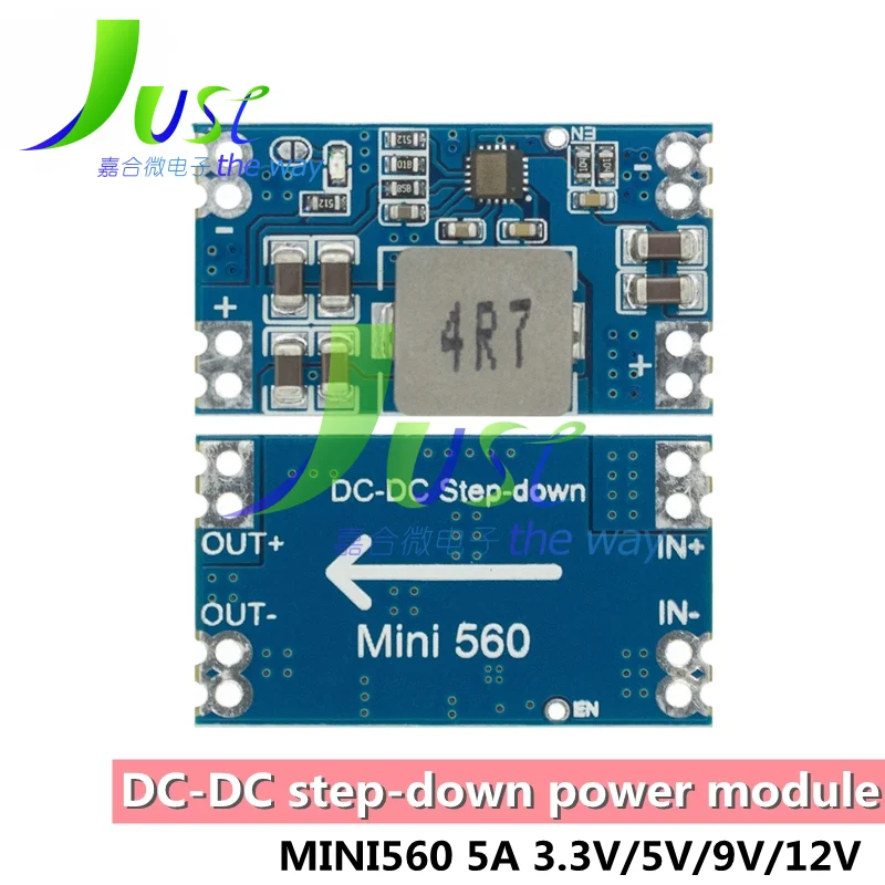 High Efficiency Output 3.3V 5V 9V 12V 5A mini560 Step Down DC-DC Converter Voltage Regulator Buck Stabilized Power Supply Module