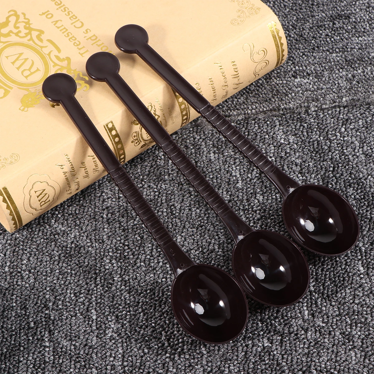 

20PCS Coffee Measure Spoon Fruit Powder Scoop Tamper Stainless Steel Measuring Tamping Creamer Gifts