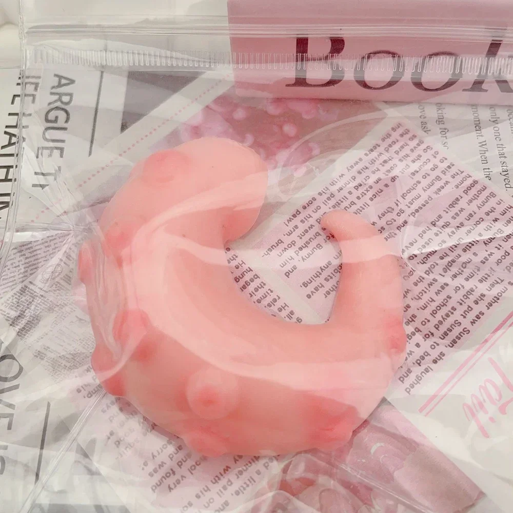 مخالب الأخطبوط الوردي ألعاب من السيليكون محاكاة ألعاب ديكور سطح المكتب انتعاش بطيء قلادة زخرفية فائقة النعومة قابلة للغسل