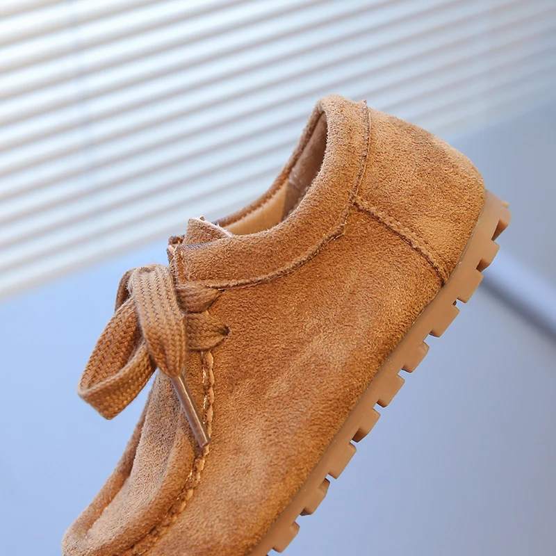 2026 Retro Kinder-Freizeitschuhe mit breiter runder Zehenpartie, weicher Sohle und Kunstleder für den Frühherbst – Allround-Schuhe für Jungen und Mädchen aus Wildleder – Detail 8