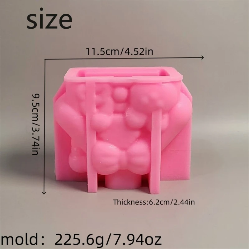 Outil moulage en Silicone pour pièces plâtre maison d'animaux noël, décoration maison