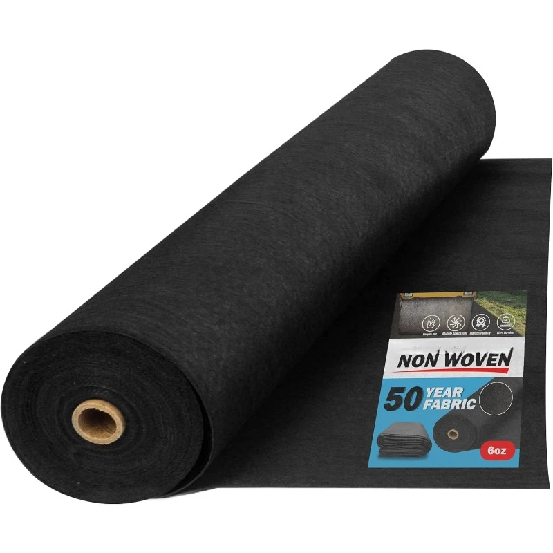 4, 6, 8 oz Non Woven Fabric for Landscaping, French Drains, Underlayment, Erosion Control, Construction Projects - 6 oz (4X300)