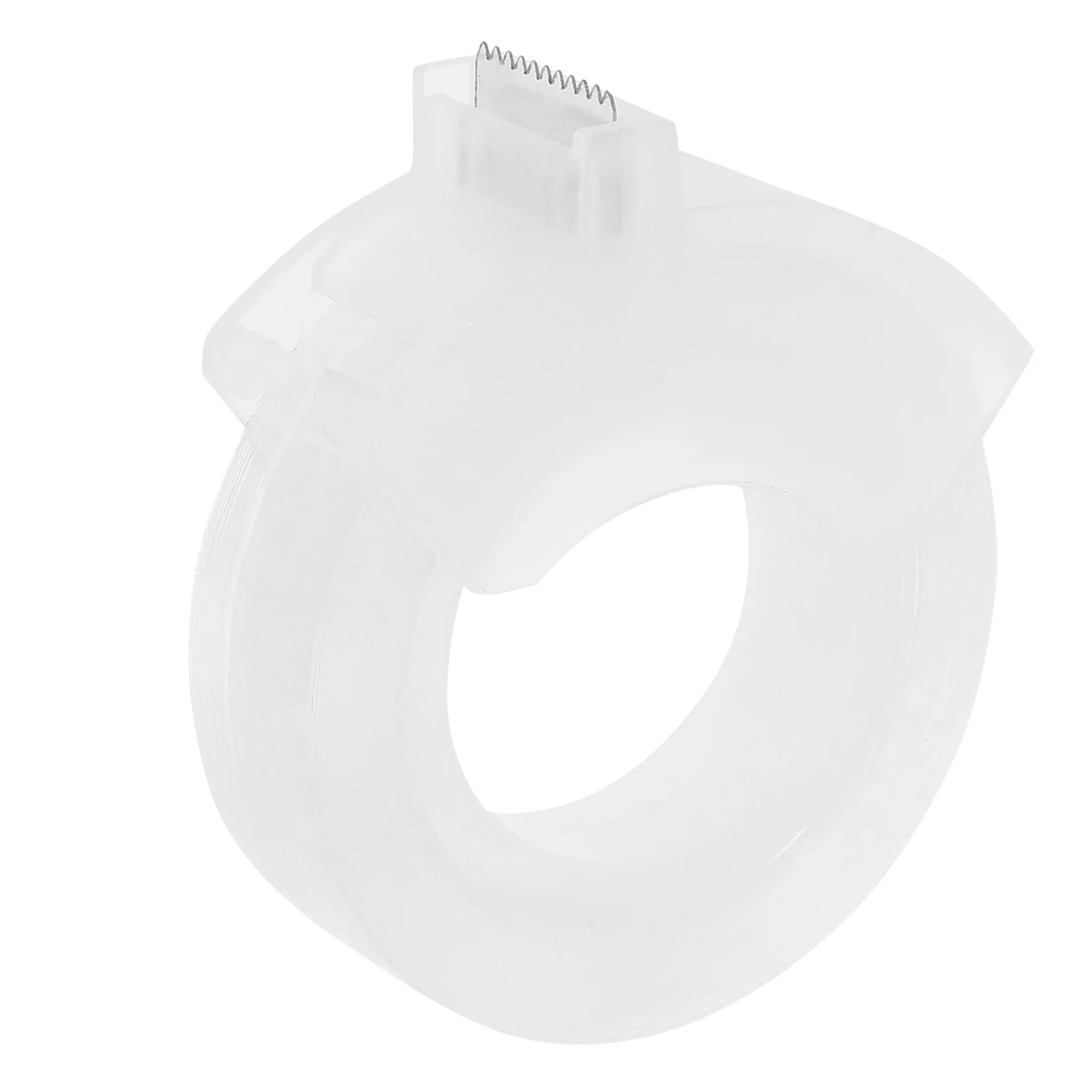 Dispensador de fita de plástico portátil, suporte para mesa, escritório, casa, reutilizável, cortador de fita profissional, dispensador de adesivo