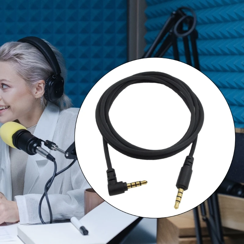 E9LB 交換用オーディオコード 3.5mm ジャックイヤホンケーブル Nari BlackShark V2 Barracuda 修理部品用