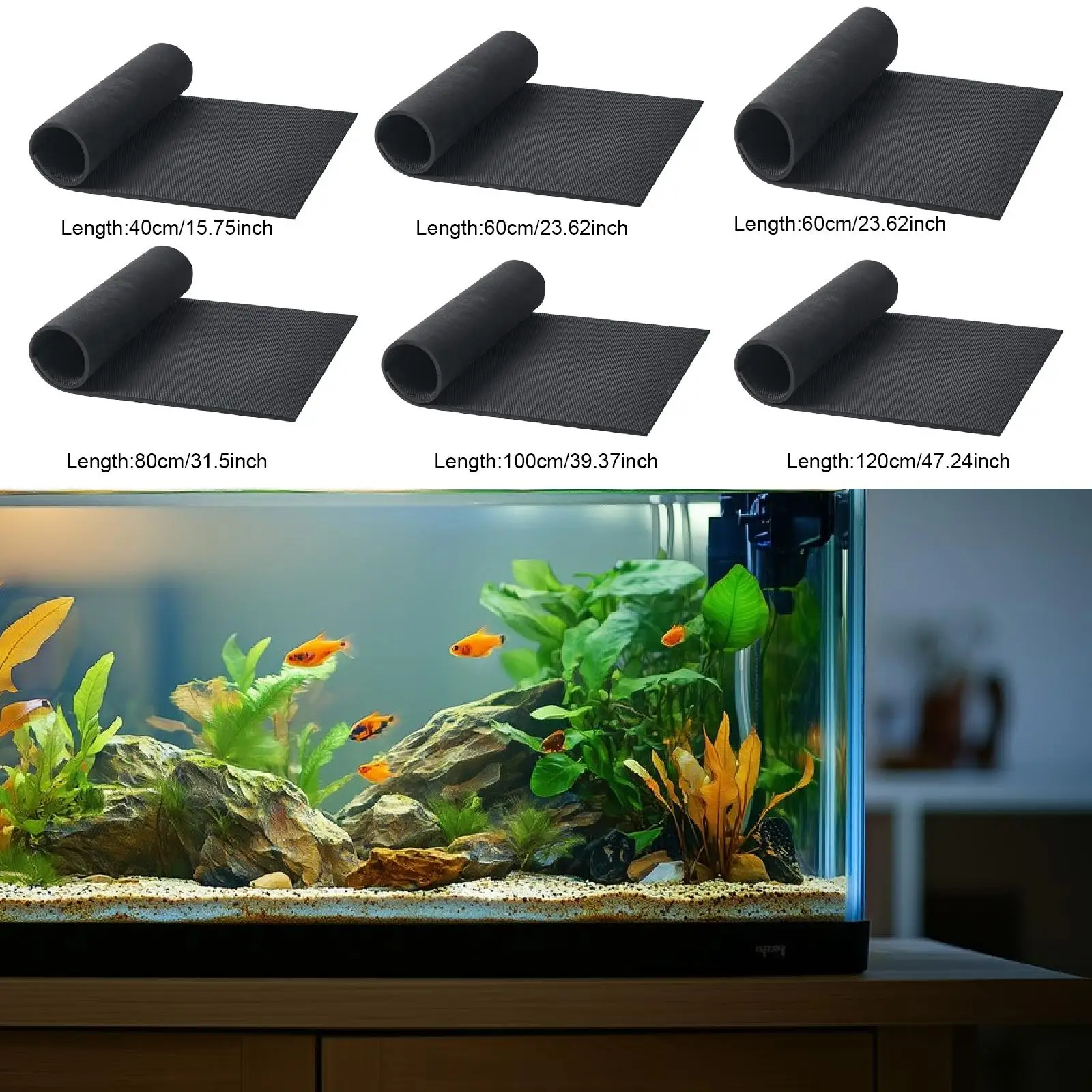 Aquarium Desktop Protector EVA Leveling Mat Thermal Insulation Pad for Small Fish Tank Decoration Setup