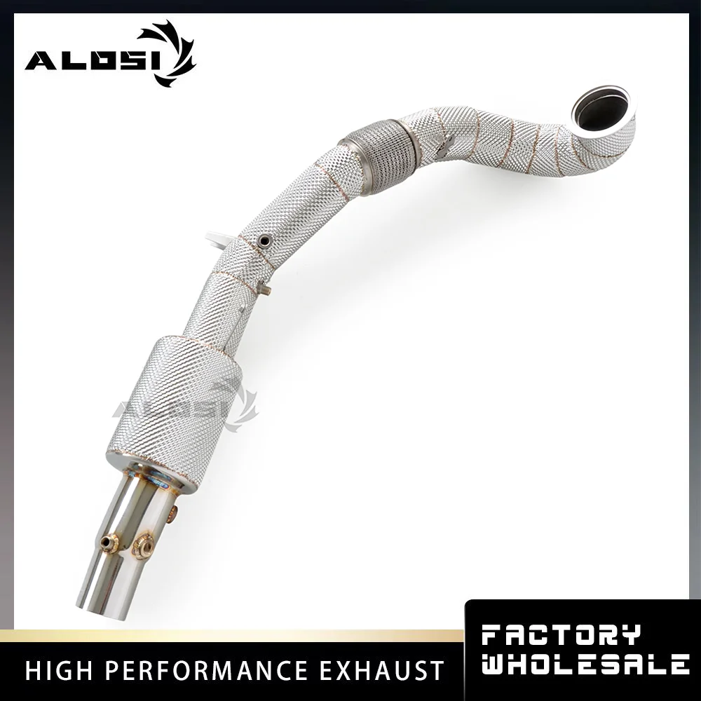 Exhaust downpipe for Volkswagen Arteon （front-wheel drive car）  2.0T 2018-2023 High-Performance Exhaust Down Pipe Perfect Fit
