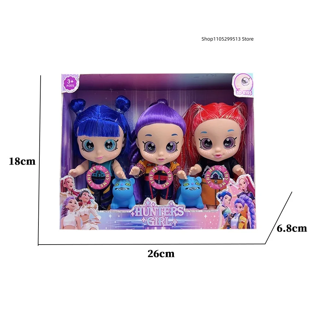 Anime-Mädchen Lumi Mila Zoi Hexenjäger-Puppen Actionfiguren Vinyl-Spielzeug-Set 7 Zoll Beweglich mit Musik Geschenk für Fans zum Geburtstag – Detail 9