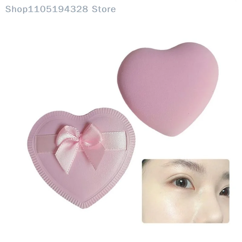 [MP]1/2/5pcs Reusable Dry Wet Dual Use Heart Shaped Makeup Sponge Puff Candy Puff Liquid Foundation Powder Cosmetic