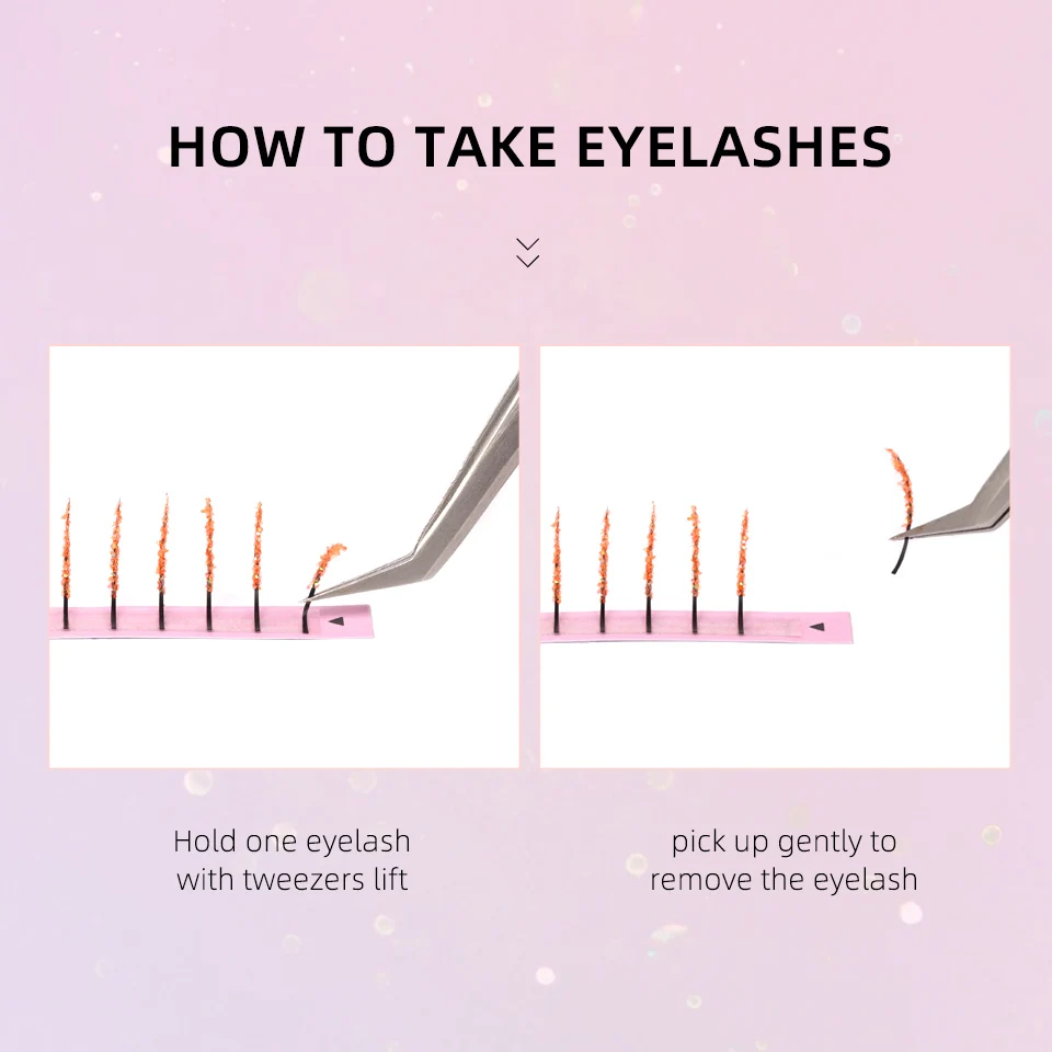 Extensions de Cils Colorés à Paillettes Brillantes, Faux Cils Individuels pour Maquillage, Nouvelle Mode