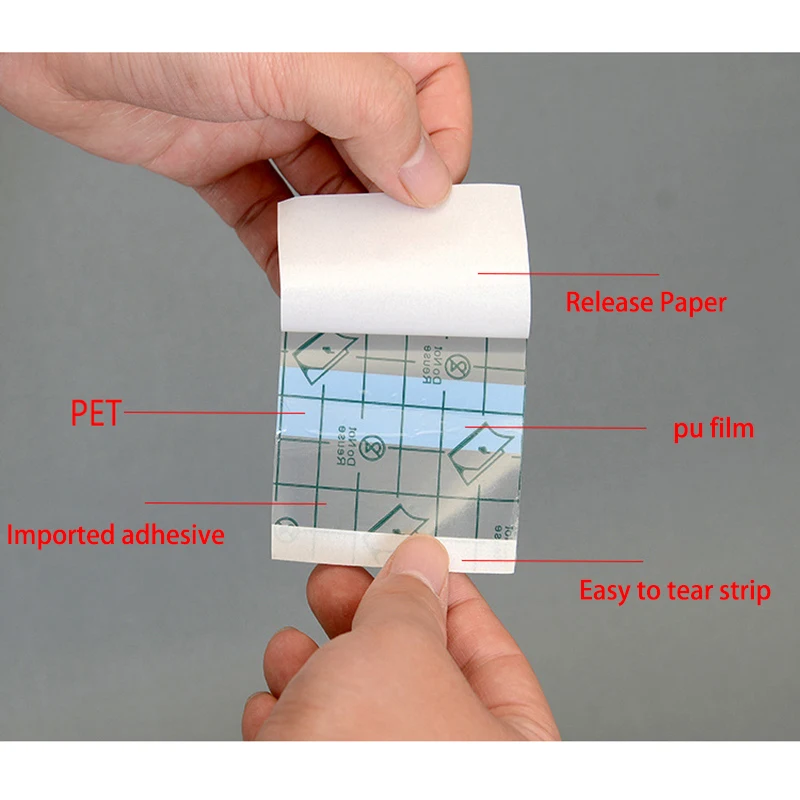 Cinta de parche curativo transparente para tatuajes, envoltura transpirable impermeable, película de cuidado posterior, cinta de protección de la piel, accesorios para tatuajes, 5M