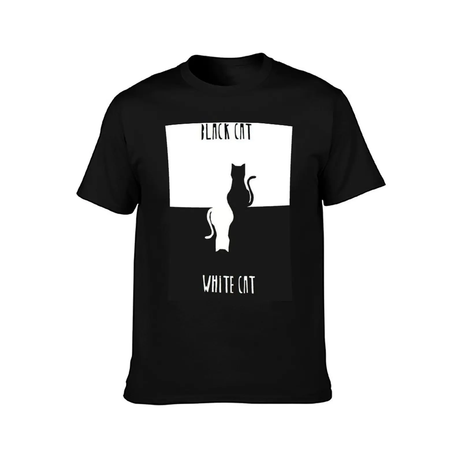 Black Cat White Cat by Emir Kusturica Movie Poster T-Shirt cotton t-shirt plain for man package T-Shirt