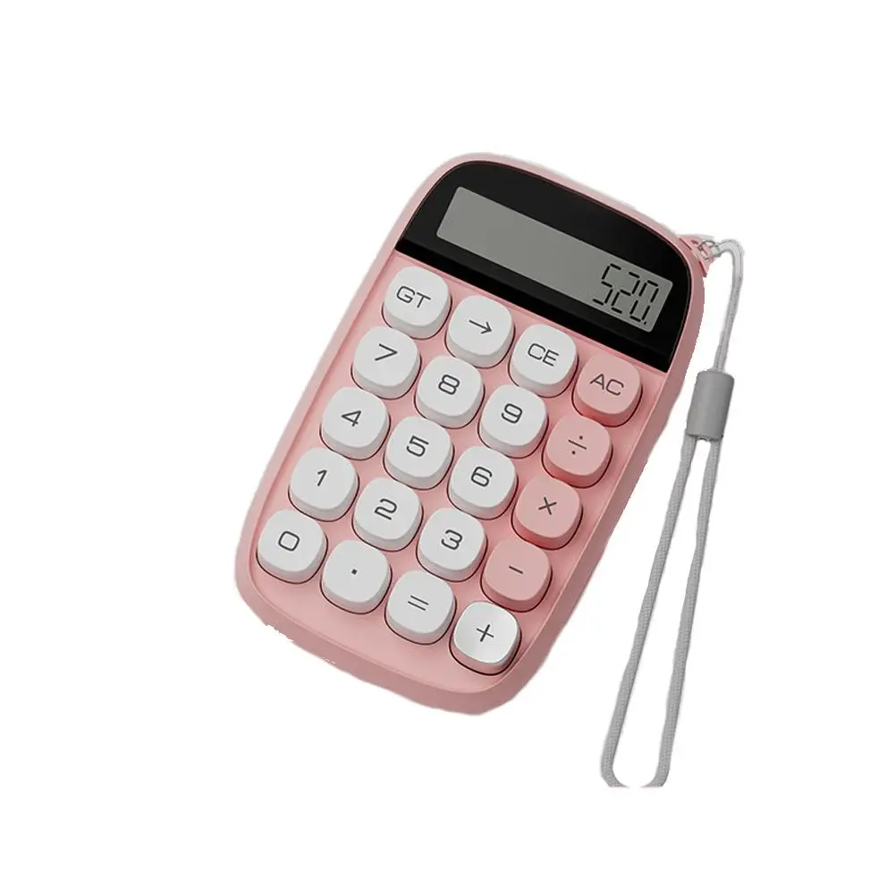 Calculadora de dopamina de color caramelo para estudiantes, Mini Calculadora de teclado mecánico, papelería escolar, suministros de oficina portátiles, D4A7