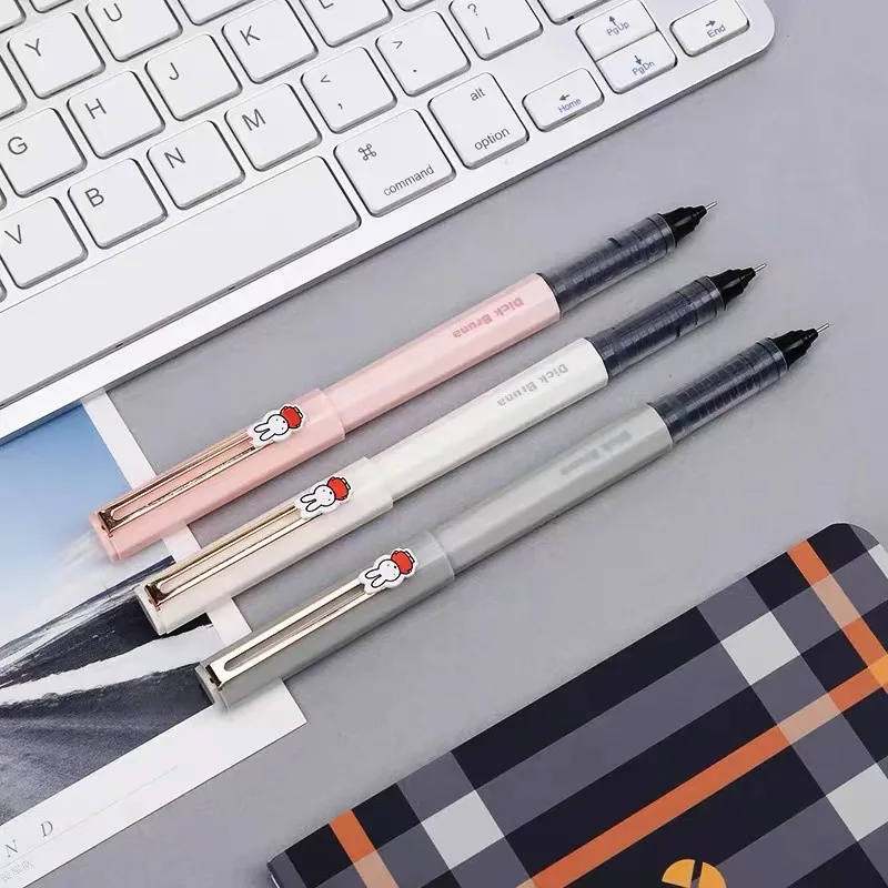 ปากกาลูกลื่นมิฟฟี่ น้ำหมึกไหลตรง 0.5 มม. ปากกาลูกลื่นแบบน้ำ ความจุมาก แห้งเร็ว ปากกาเซ็นชื่อ