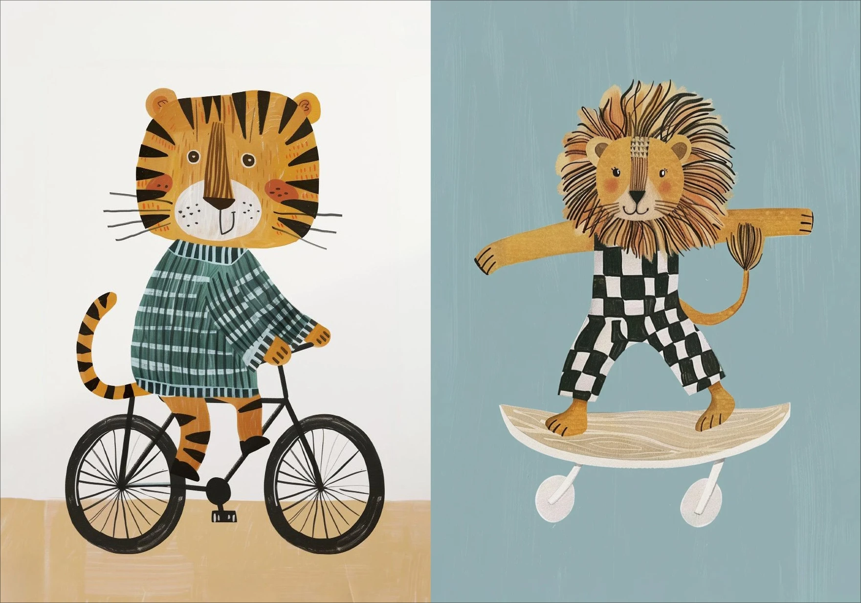 

Пазлы-головоломки (500/1000/1200/2000 элементов) с животными и скейтбордами для семейного досуга, игр в игровой комнате, спальне, домашнего декора, подарок