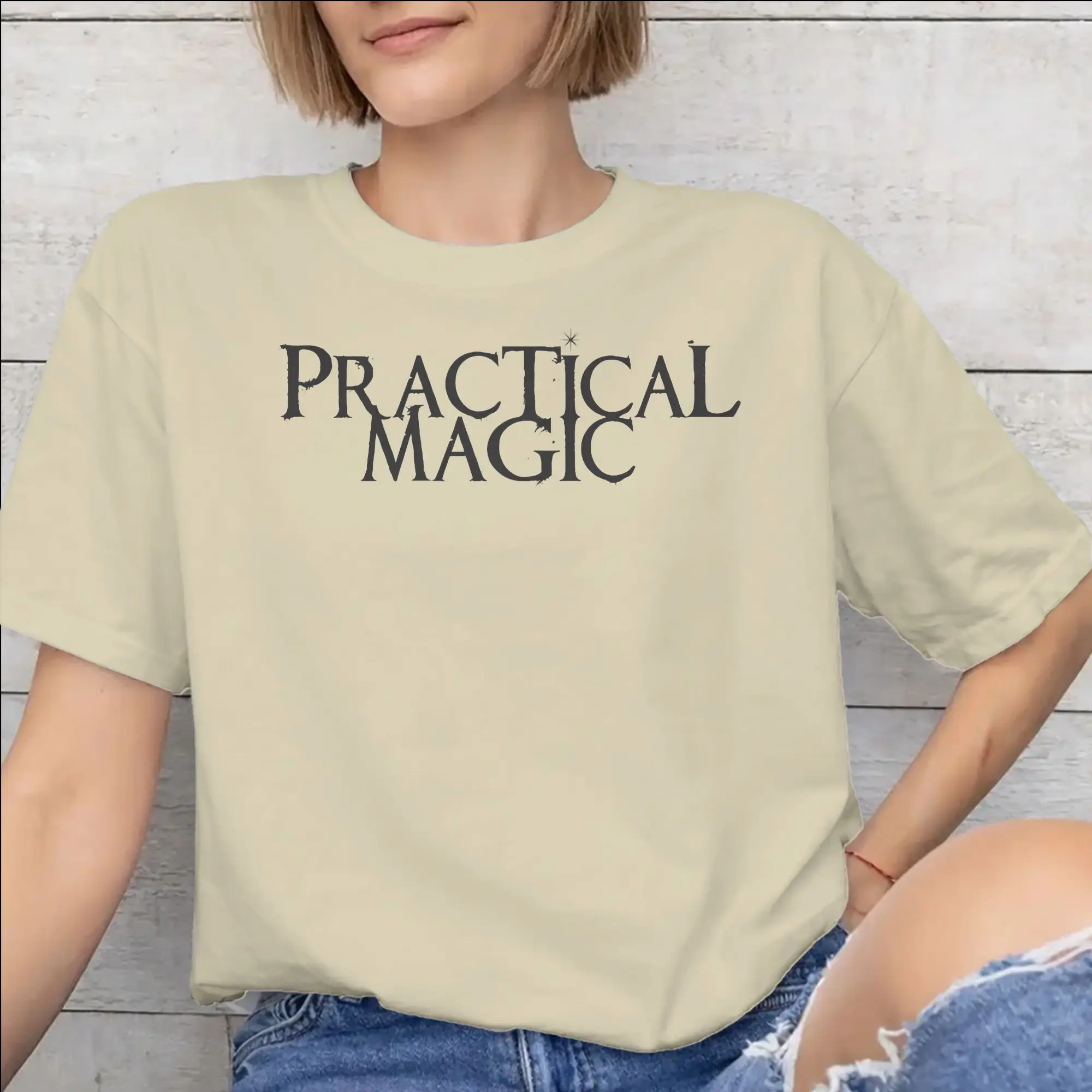 Practical Magic Witchcraft Occult Mystic Halloween Gothic Merch Unisex T Shirt 100% Cotton Tee Fashion  T-shirt Clothing