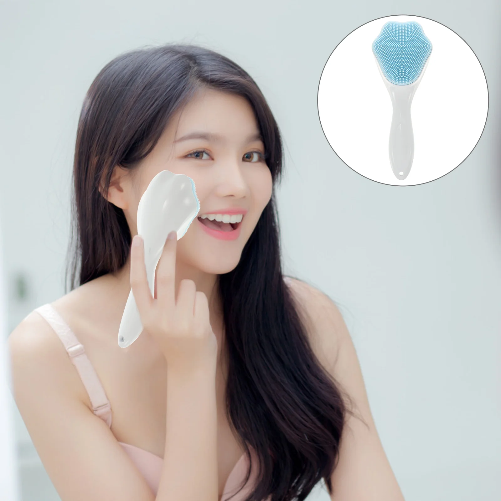 Manual Facial Brush Cleaner Silicone Face Cleansing Miss Scrubber for Cleanser